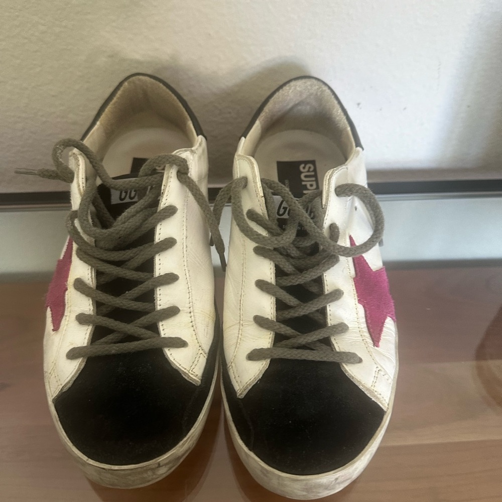 Golden goose low-top designer sneaker. Size 36.5